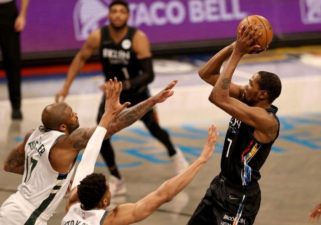 1623123527208021786.jpg 乐鱼-死神永生!跟腱断裂两年后 KD打爆了雄鹿整条防线